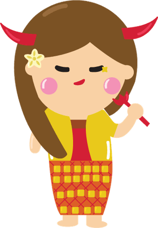 baligirl-stickers-icons-collection-cute-cartoon-character-sketch-660580
