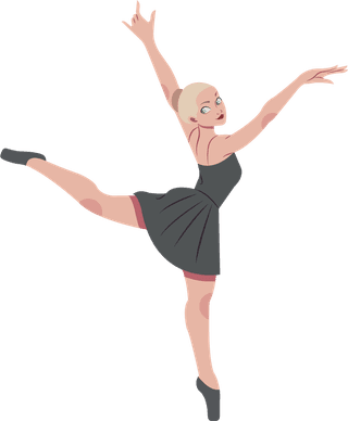 balletdancer-icons-dynamic-sketch-cartoon-character-sketch-161265