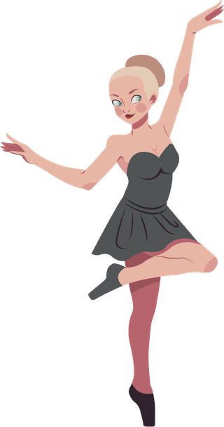 balletdancer-icons-dynamic-sketch-cartoon-character-sketch-443753