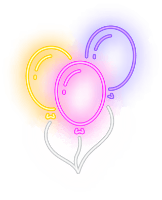 balloonssymbols-set-neon-style-570981