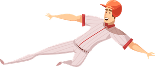 baseballplayer-baseball-players-colored-icons-set-146530