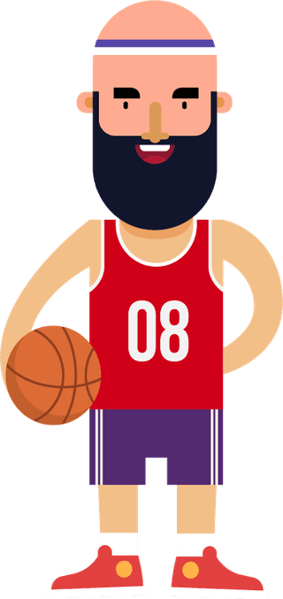 basketballplayers-basketball-design-elements-colored-symbols-477325