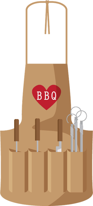 bbqgrill-accessories-flat-icons-isol-food-kitchen-tools-187517