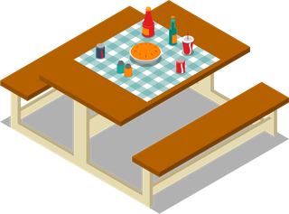 isometricbbq-picnic-items-illustration-393716