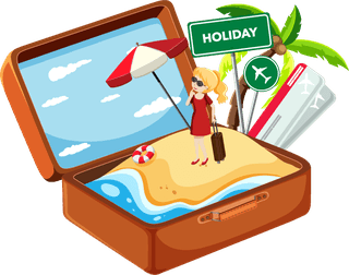 beachin-the-travel-luggage-illustration-488044