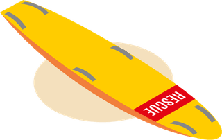 beachlifeguards-inventory-isometric-binocular-loudspeaker-umbrella-surfboard-chair-with-flag-798426
