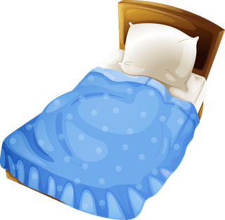bedswith-six-different-color-blankets-illustration-262061