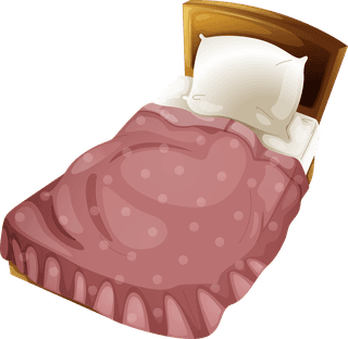 bedswith-six-different-color-blankets-illustration-713290