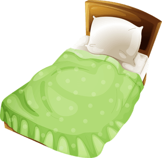 bedswith-six-different-color-blankets-illustration-310677