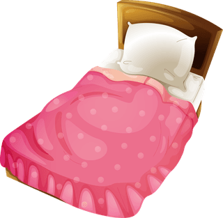 bedswith-six-different-color-blankets-illustration-747703