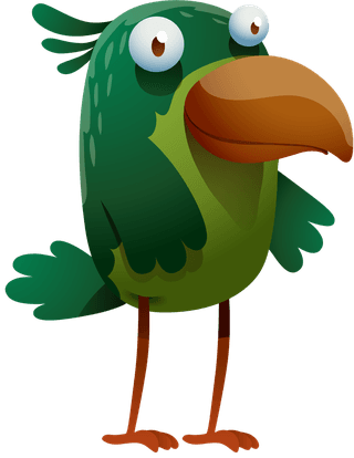 birdcartoon-bird-character-set-710084