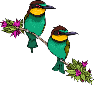 birdsbirds-species-icons-collection-classical-multicolored-perching-sketch-629199