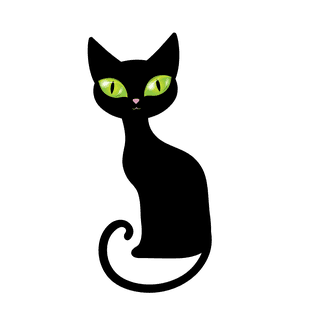 blackcat-with-green-eyes-illustration-132146
