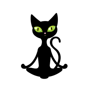 blackcat-with-green-eyes-illustration-134333