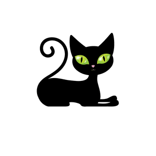 blackcat-with-green-eyes-illustration-139547