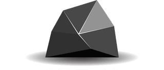 blackpolygon-stone-poly-rocks-geometric-crystal-polygonal-object-vector-illustration-877052