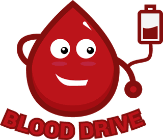 blooddrop-logo-blood-drive-character-design-set-ready-for-download-977986