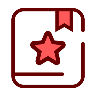flaticon-of-a-bookmark-or-favorite-symbol-with-star-in-frame-497238