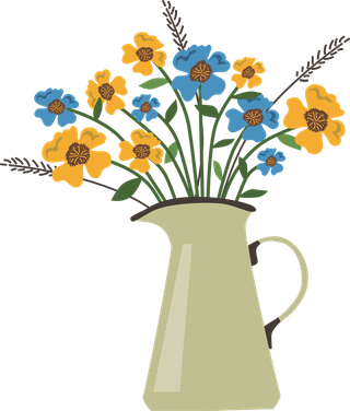 bouquetof-flowers-flowers-in-vase-flower-arrangements-illustration-139169