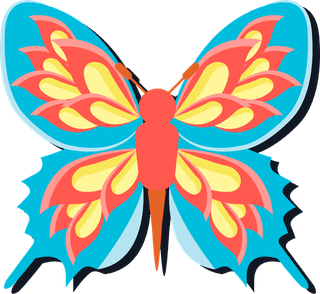 butterflybutterflies-icons-collection-colorful-modern-design-685715