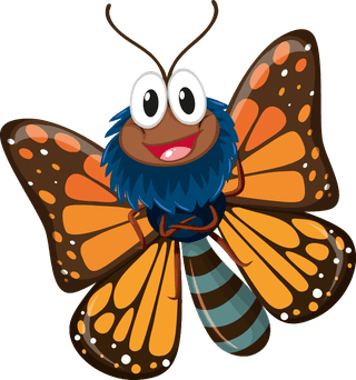 butterflyset-insect-character-435897