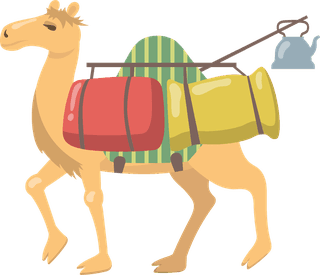 camelvarious-camels-with-one-hump-flat-icon-set-217766