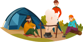 campinggroup-and-camping-people-illustration-12843