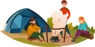 campinggroup-and-camping-people-illustration-12843