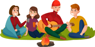campinggroup-and-camping-people-illustration-40659
