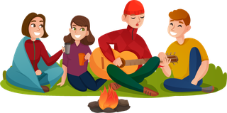 campinggroup-and-camping-people-illustration-40659