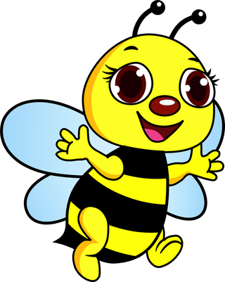 cartooncute-bee-vector-image-18263