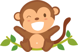 cartoonfunny-climbing-monkey-character-56114