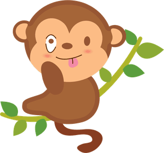 cartoonfunny-climbing-monkey-character-58568