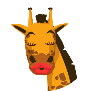 simplecartoon-giraffe-with-rounded-green-background-746839