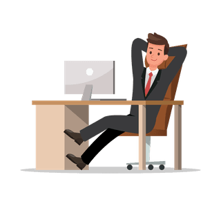 cartoonyoung-businessman-in-suit-sitting-illustration-relax-in-chair-819280