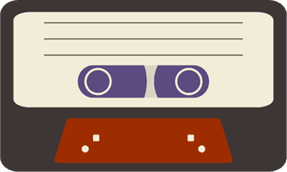 cassettesvintage-musical-instrument-collection-colored-flat-design-403313