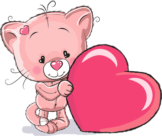 catcartoon-pink-animal-cartoon-background-vector-959285