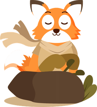 catfox-animal-with-various-activity-for-graphic-design-vector-932081