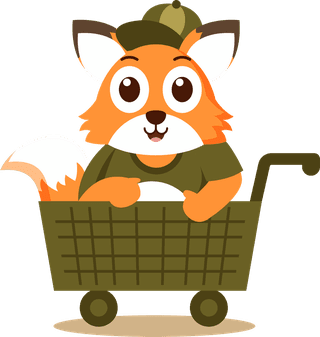 catfox-animal-with-various-activity-for-graphic-design-vector-347268
