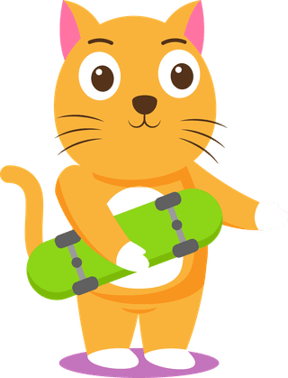catset-of-animal-with-various-activity-for-graphic-design-vector-707916