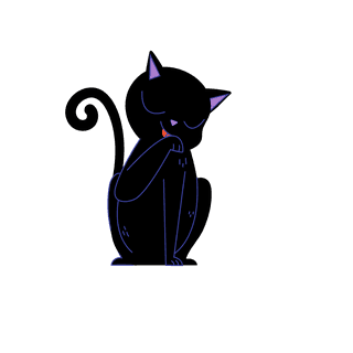cuteblack-purple-cat-with-red-eyes-853849