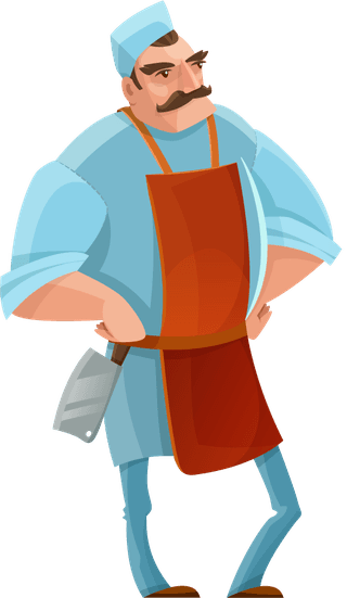 chefbutcher-cartoon-set-128579