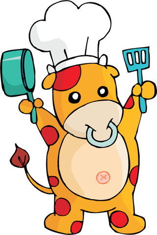 chefcow-cartoon-animals-399712