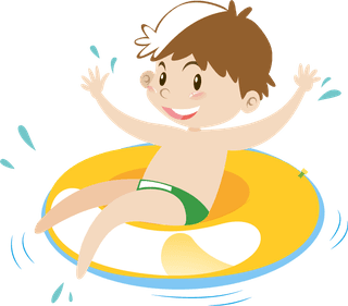 childrenswimming-and-beach-objects-illustration-138549