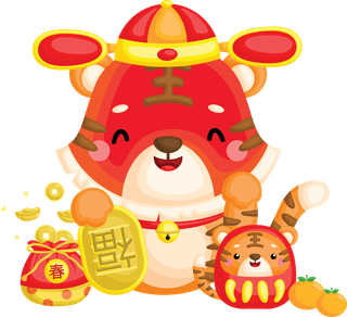 chinesenew-year-celebration-tiger-year-icons-440382