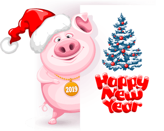 christmaspig-calendar-with-pig-year-design-vector-295706