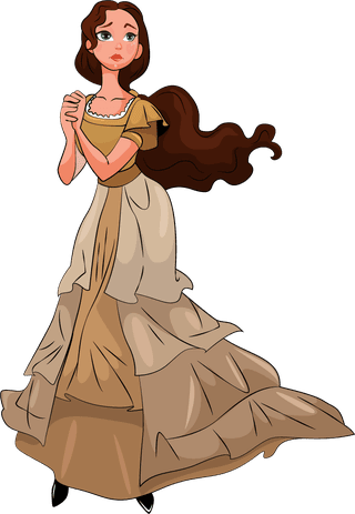 cinderellaprincess-icons-colored-cartoon-characters-438351