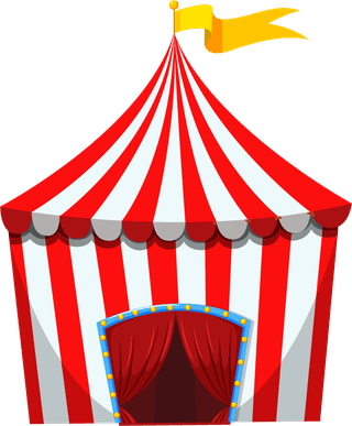 circusanimals-kids-tents-and-clowns-on-isolated-background-illustration-383118