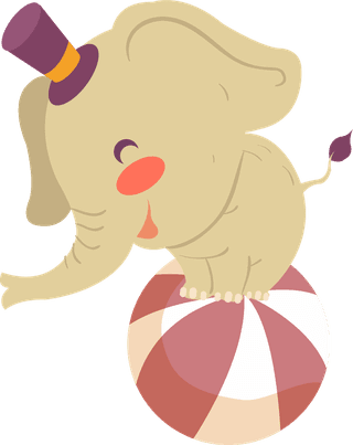circuselephants-performing-elephant-icons-cute-cartoon-design-222276