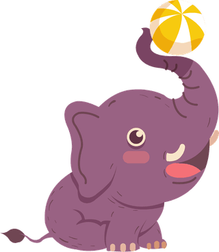 circuselephants-performing-elephant-icons-cute-cartoon-design-815254